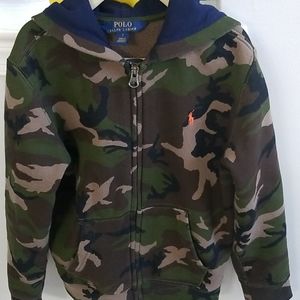 Boys, Polo Ralph Lauren Camo Zip-up Hoodie